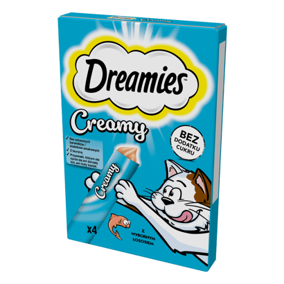 Kremowe Przysmaki dla kota Creamy z Wybornym Łososiem
