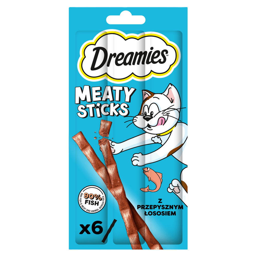 Przysmaki dla kota Meaty Sticks z Przepysznym Łososiem - brand image