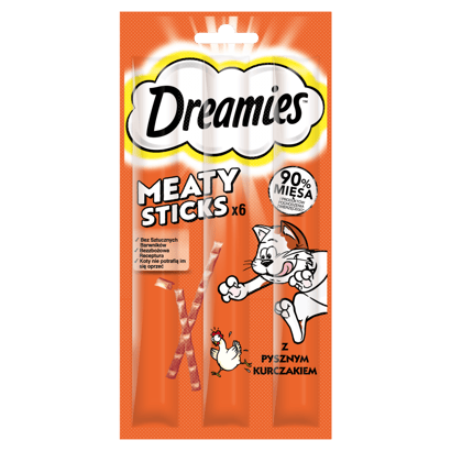 Przysmaki dla kota Meaty Sticks z Pysznym Kurczakiem